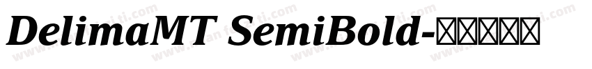 DelimaMT SemiBold字体转换